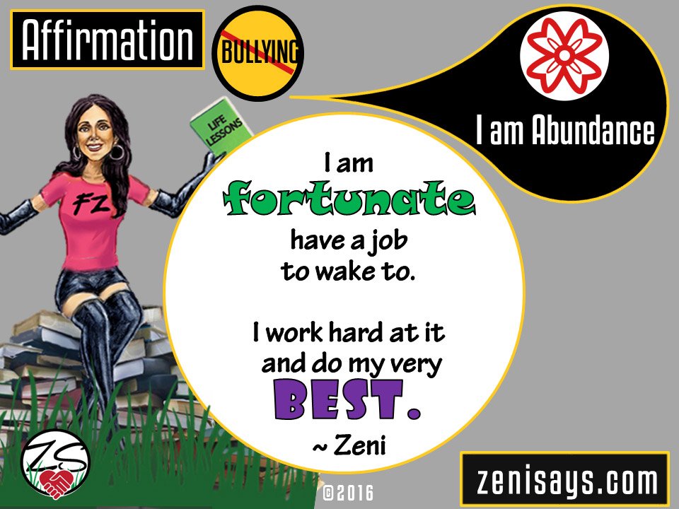 I am Fortunate to Have a Job